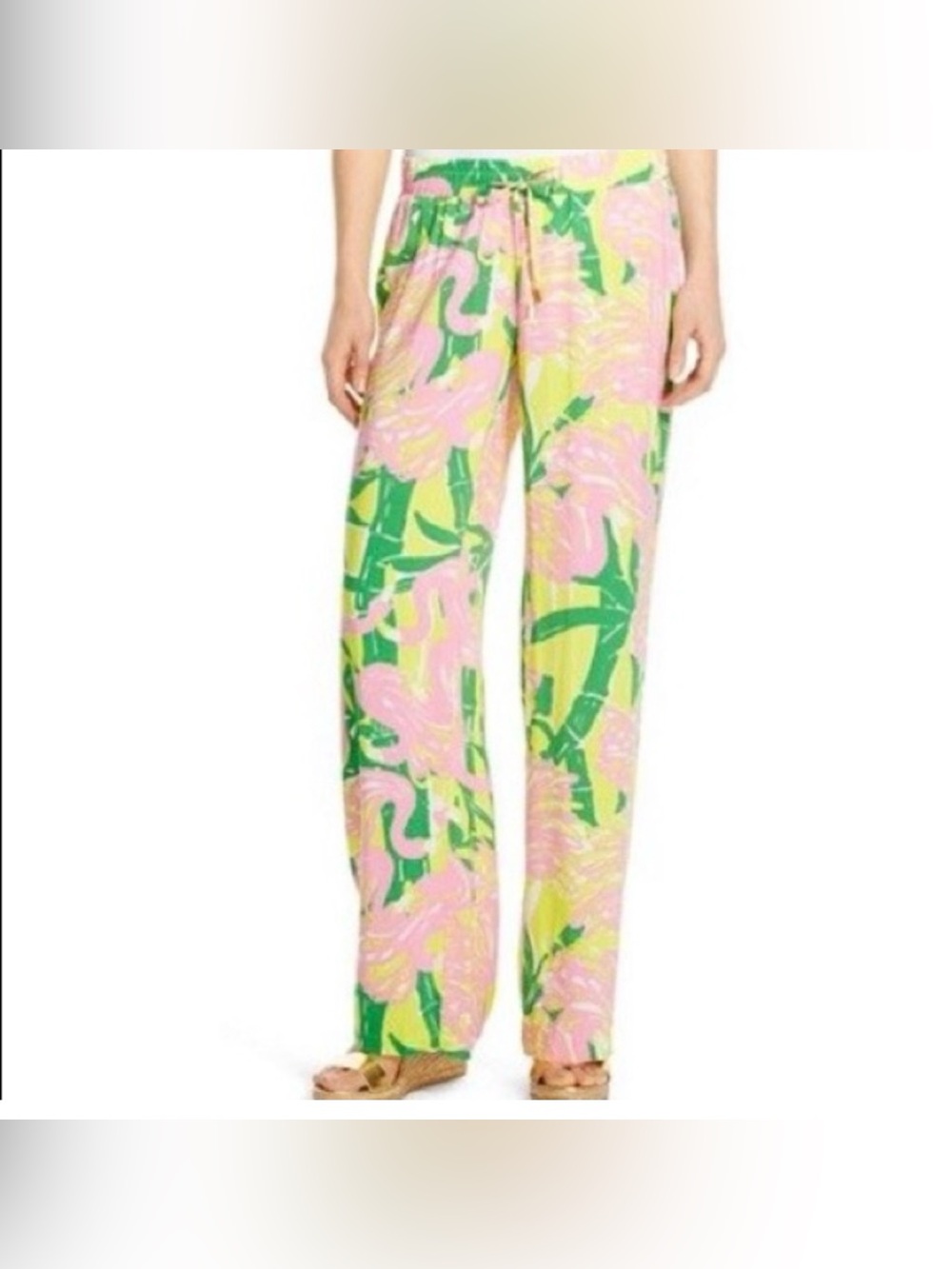 🌴 NWOT Lilly Pulitzer for Target Plus Size Tropical Print Wide-Leg Pants 🌴
